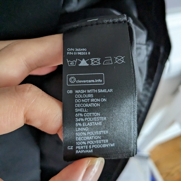 NWT H&M Black Strapless Mini Dress size 4 - Picture 9 of 9